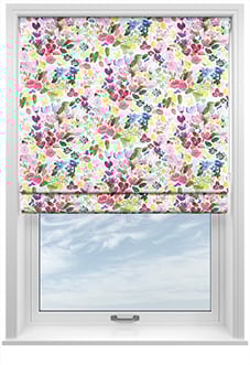 Bluebellgray Flora, Cerise - Twist&Fit Roman Blind